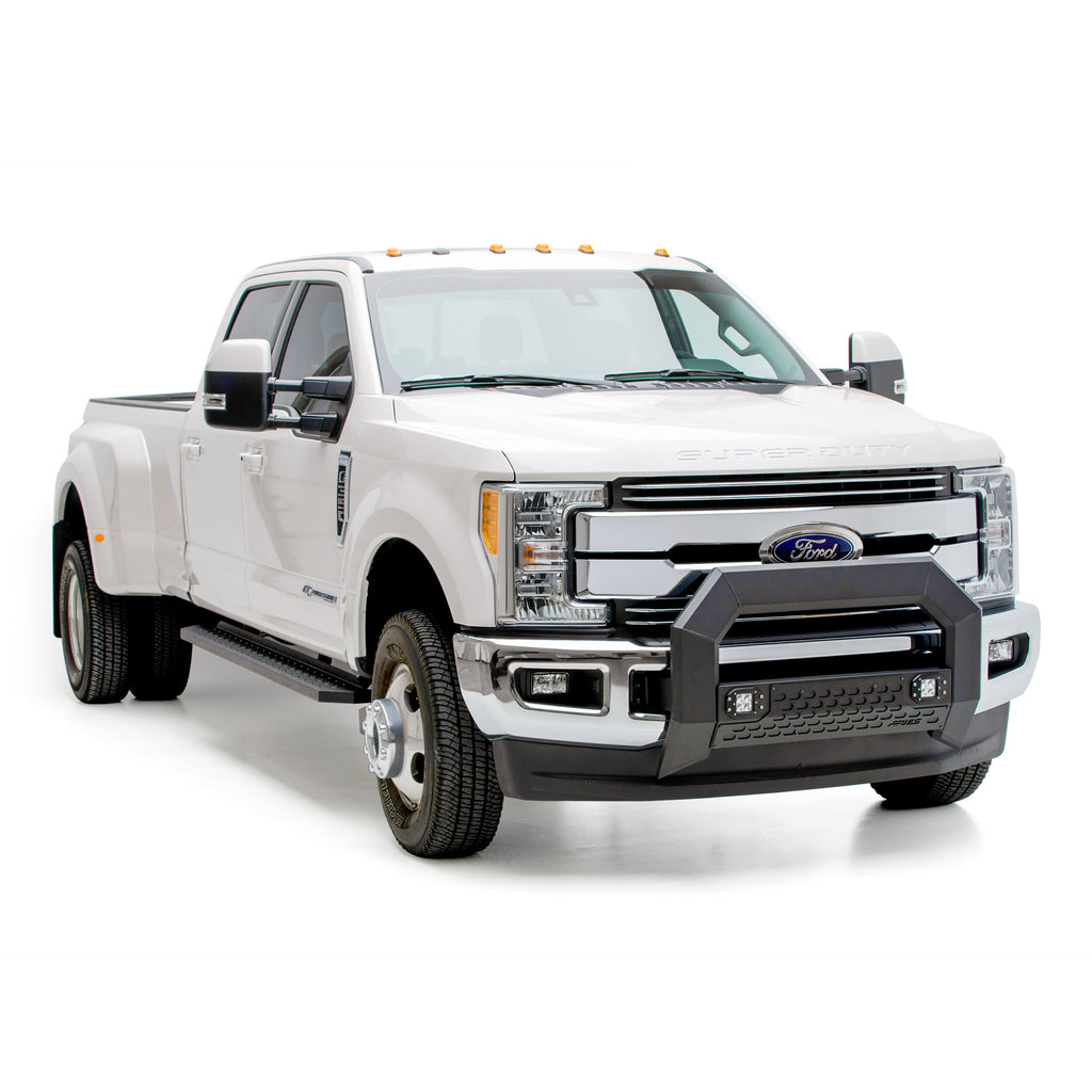 ARIES 2163103 AdvantEDGE 5-1/2in. Black Aluminum Bull Bar with Lights; Select Ford Super Duty - Truck Part Superstore