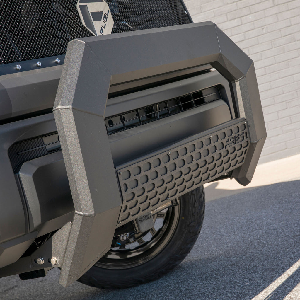ARIES 2164003 AdvantEDGE 5-1/2" Black Aluminum Bull Bar, Select Silverado, Sierra 2500, 3500 for Select Chevrolet Silverado 2500 HD