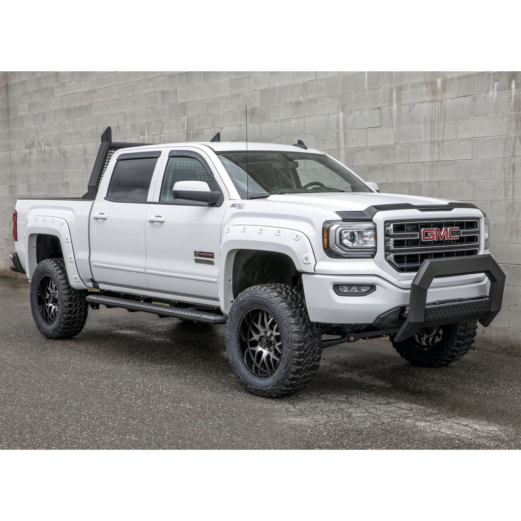 ARIES 2164003 AdvantEDGE 5-1/2" Black Aluminum Bull Bar, Select Silverado, Sierra 2500, 3500 for Select Chevrolet Silverado 2500 HD