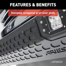 Load image into Gallery viewer, ARIES 2164103 AdvantEDGE 5-1/2in. Black Aluminum Bull Bar with Lights; Select Silverado; Sierr - Truck Part Superstore