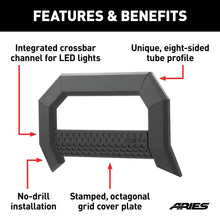 Load image into Gallery viewer, ARIES 2165000 ARIES 2165000 AdvantEDGE Black Aluminum Truck Bull Bar; Select Dodge; Ram 1500 - Truck Part Superstore