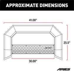 ARIES 2165002 ARIES 2165002 AdvantEDGE Black Aluminum Truck Bull Bar; Select Ram 1500 New Body - Truck Part Superstore