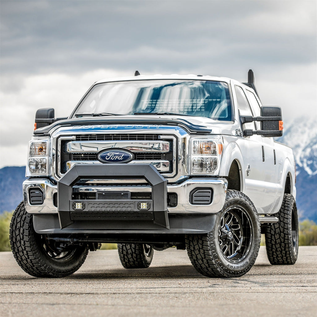 ARIES 2165102 AdvantEDGE 5-1/2in. Black Aluminum Bull Bar with Lights; Select Ram 1500 - Truck Part Superstore