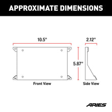 Load image into Gallery viewer, ARIES 2169000 AdvantEDGE Bull Bar License Plate Bracket