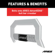 Load image into Gallery viewer, ARIES 2169000 AdvantEDGE Bull Bar License Plate Bracket
