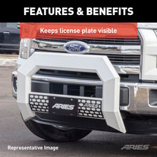 Load image into Gallery viewer, ARIES 2169000 AdvantEDGE Bull Bar License Plate Bracket