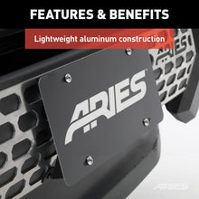 Load image into Gallery viewer, ARIES 2169000 AdvantEDGE Bull Bar License Plate Bracket