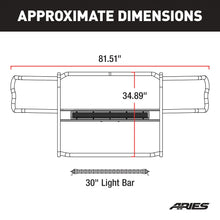Load image into Gallery viewer, ARIES 2170012 Pro Series Black Steel Grille Guard with Light Bar, Select Ford F-150 for Select Ford F-150