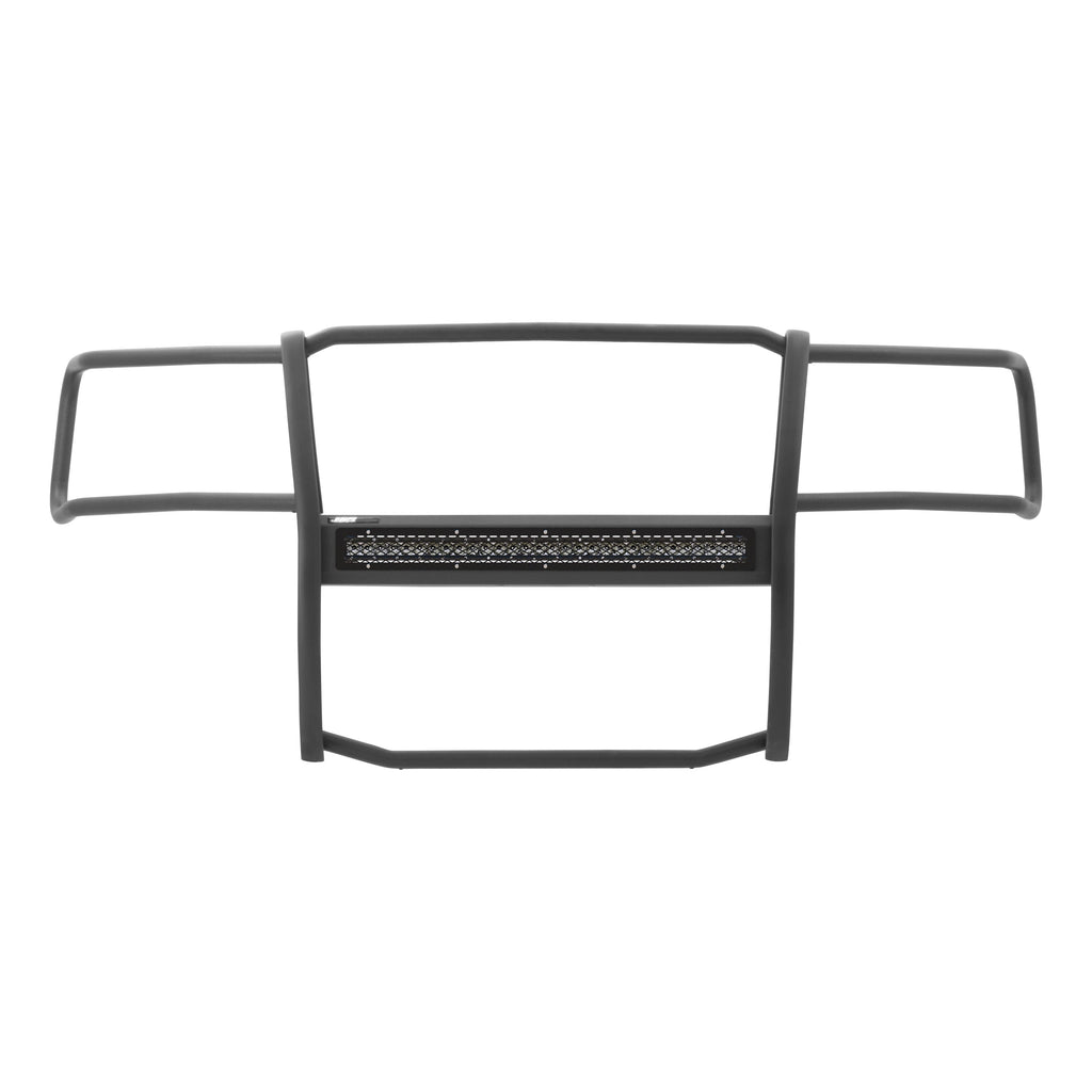 ARIES 2170016 Pro Series Black Steel Grille Guard with Light Bar; Select Chevy Silverado 1500 - Truck Part Superstore