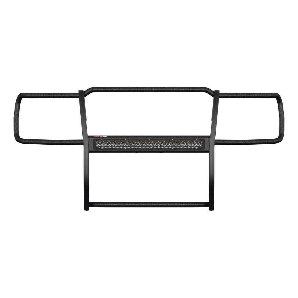 ARIES 2170018 Pro Series Black Steel Grille Guard with Light Bar; Select GMC Sierra 1500 - Truck Part Superstore