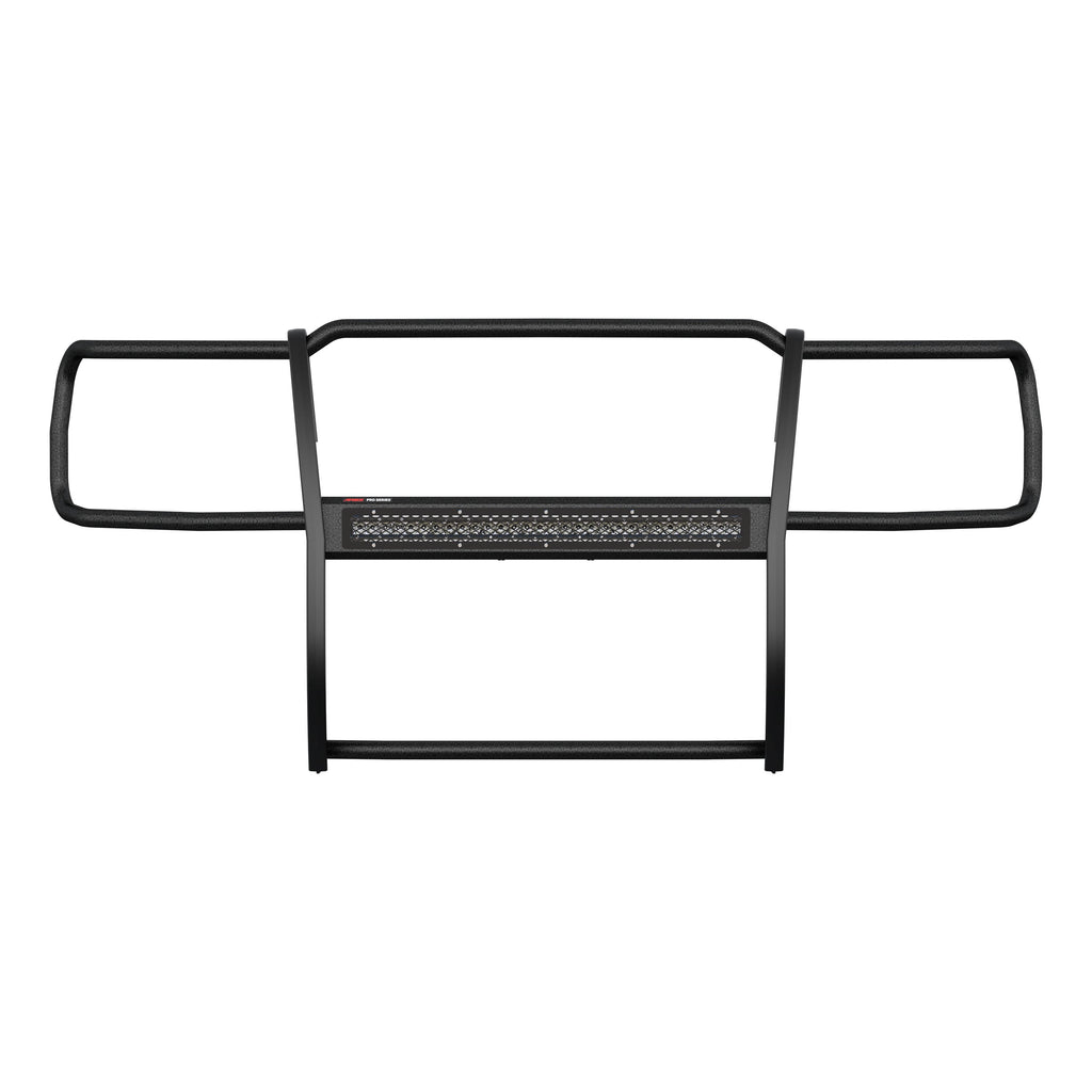 ARIES 2170020 Pro Series Black Steel Grille Guard with Light Bar; Select Silverado 2500; 3500 - Truck Part Superstore