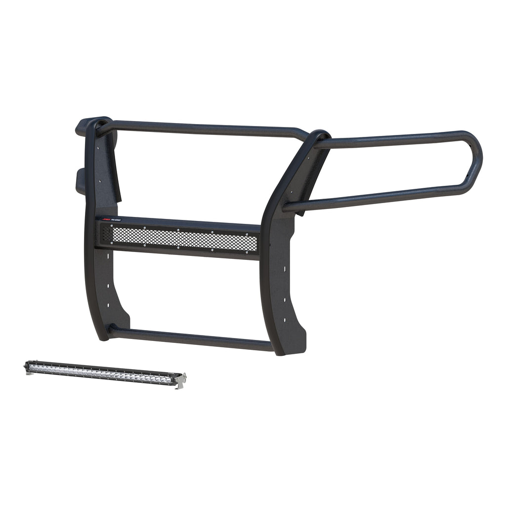 ARIES 2170022 Pro Series Black Steel Grille Guard with Light Bar, Select Colorado, Canyon for Select Chevrolet Colorado
