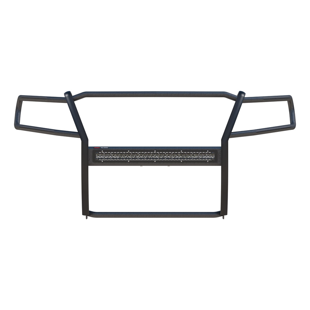 ARIES 2170022 Pro Series Black Steel Grille Guard with Light Bar, Select Colorado, Canyon for Select Chevrolet Colorado