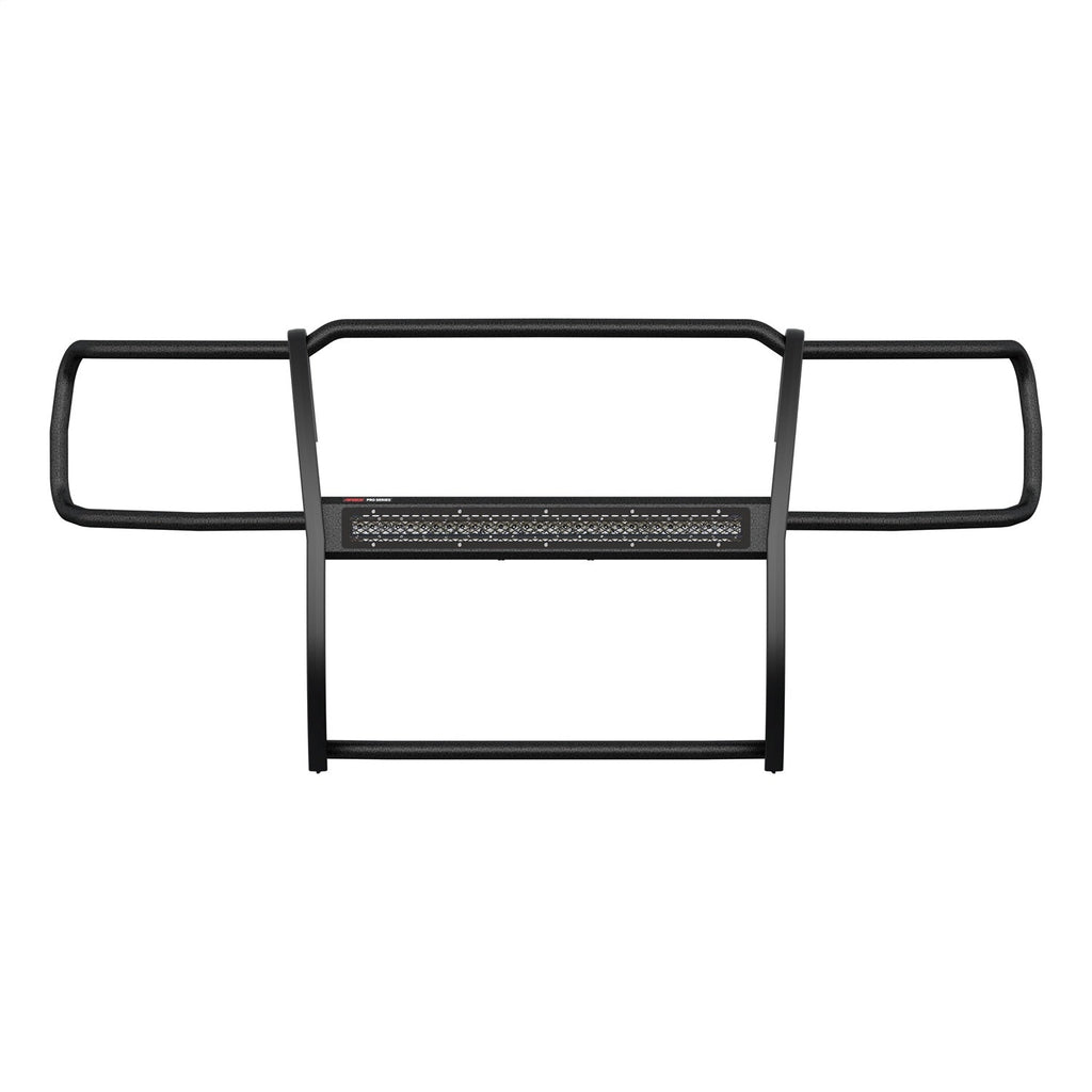 ARIES 2170024 Pro Series Black Steel Grille Guard with Light Bar; Select Chevy Silverado 1500 - Truck Part Superstore