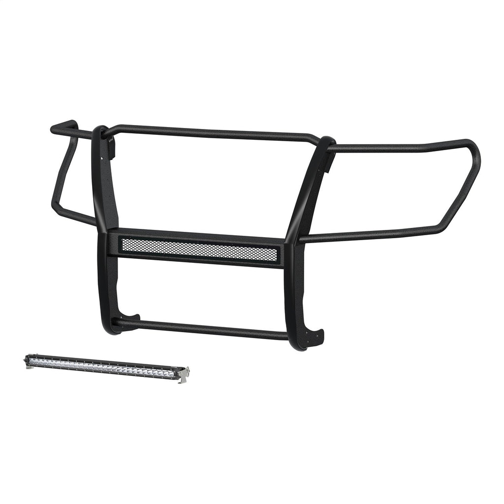 ARIES 2170029 Pro Series Black Steel Grille Guard with Light Bar; Select Nissan Titan XD - Truck Part Superstore