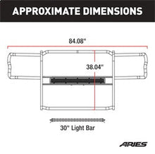 Load image into Gallery viewer, ARIES 2170029 Pro Series Black Steel Grille Guard with Light Bar; Select Nissan Titan XD - Truck Part Superstore