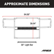 Load image into Gallery viewer, ARIES 2170029 Pro Series Black Steel Grille Guard with Light Bar; Select Nissan Titan XD - Truck Part Superstore