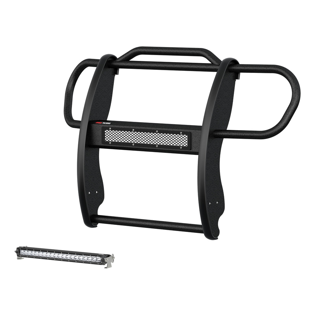 ARIES 2170031 Pro Series Black Steel Grille Guard with Light Bar; Select Jeep Renegade - Truck Part Superstore