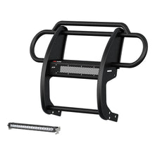 Load image into Gallery viewer, ARIES 2170032 Pro Series Black Steel Grille Guard with Light Bar, Select Jeep JL, Gladiator for Select Jeep Wrangler