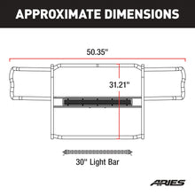 Load image into Gallery viewer, ARIES 2170032 Pro Series Black Steel Grille Guard with Light Bar, Select Jeep JL, Gladiator for Select Jeep Wrangler