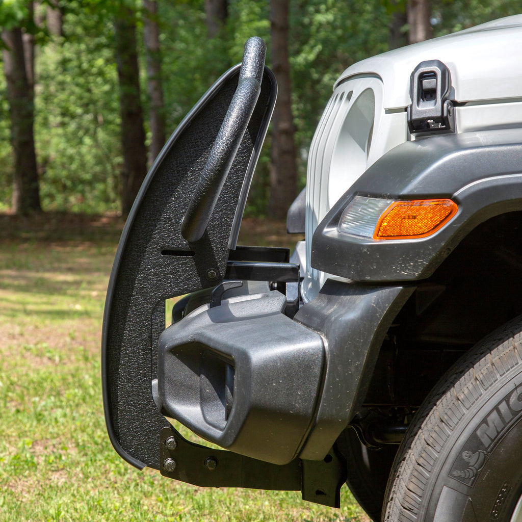 ARIES 2170032 Pro Series Black Steel Grille Guard with Light Bar, Select Jeep JL, Gladiator for Select Jeep Wrangler