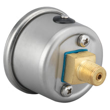 Load image into Gallery viewer, AutoMeter 2172 GAUGE, PRESSURE, 1.5" DIRECT MNT, 15PSI, LIQUID FILLED MECH, BLK, 1/8" NPTF MALE