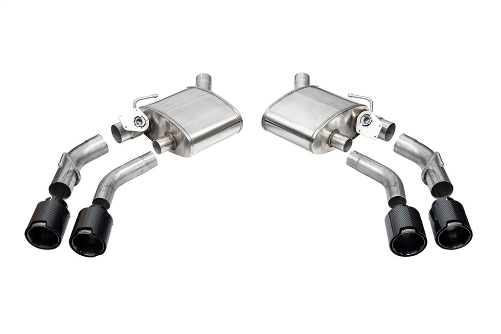 Corsa Performance 21789CFBLK 2.75in. Axle-Back Exhaust with Dual Mode NPP; Dual Rear Exit with Twin 4.5in. Ca for Select Chevrolet Camaro