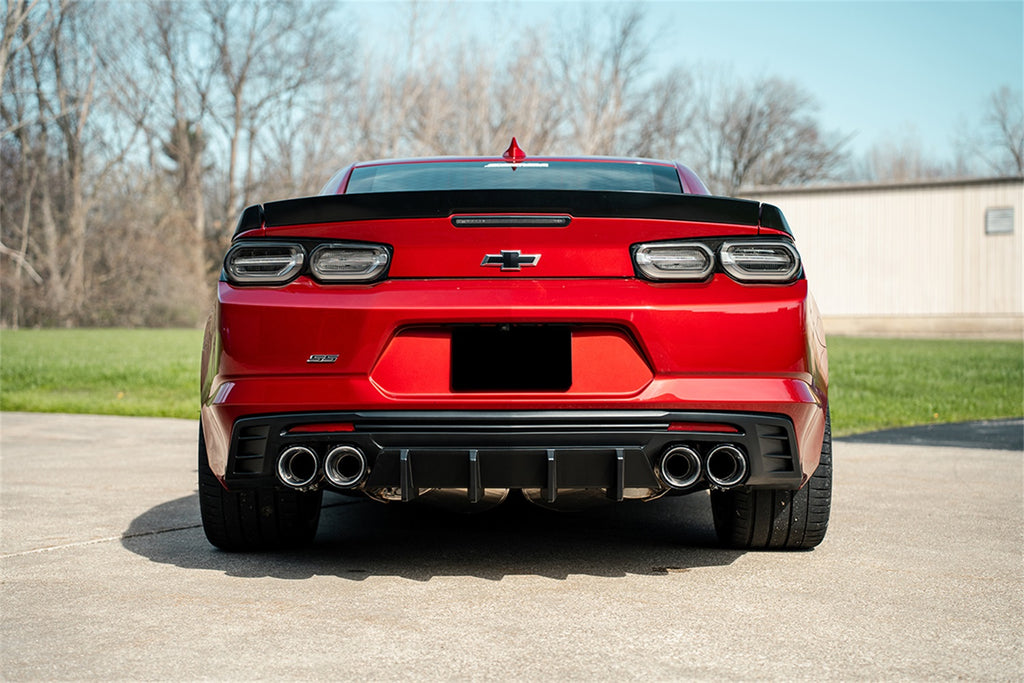 Corsa Performance 21789CF 2.75in. Axle-Back Exhaust with Dual Mode NPP; Dual Rear Exit with Twin 4.5in. Ca for Select Chevrolet Camaro