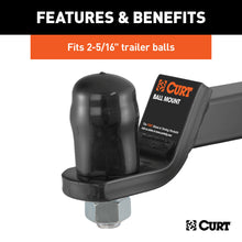 Load image into Gallery viewer, CURT 21811 Trailer Ball Cover (Fits 2-5/16" Balls, Black Rubber, Packaged)