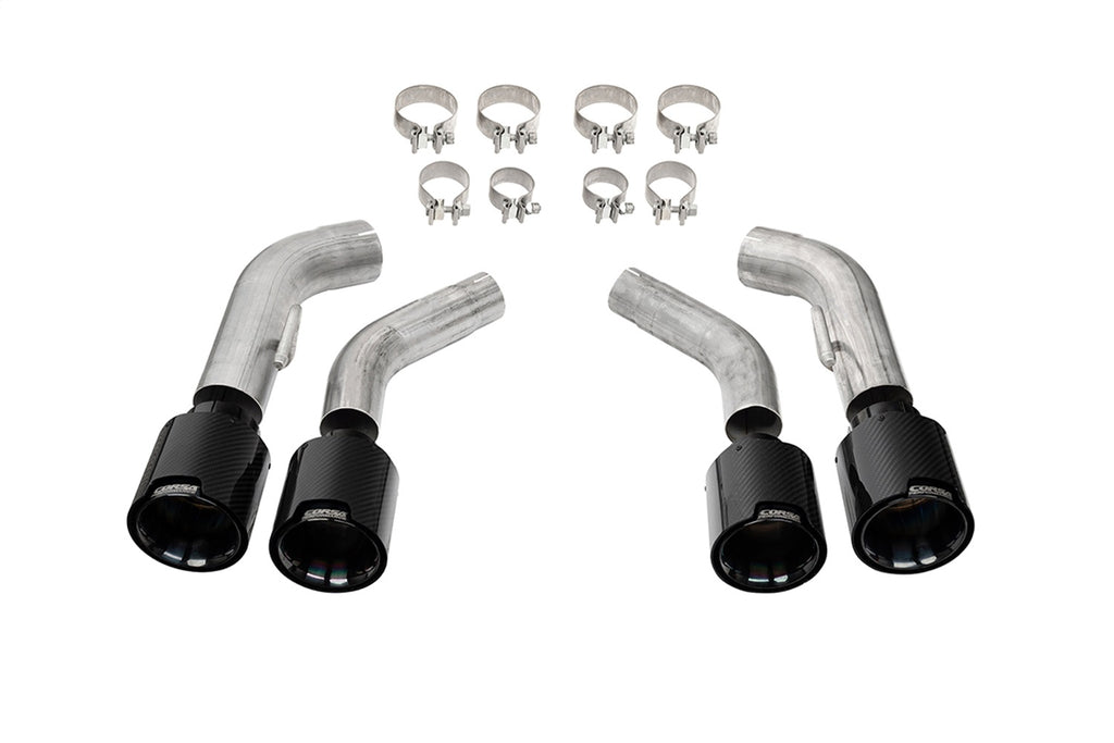 Corsa Performance 21835CFBLK Quad 4.5in. Carbon Fiber Black PVD Tip Kit for Select Chevrolet Camaro