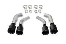 Load image into Gallery viewer, Corsa Performance 21835CFBLK Quad 4.5in. Carbon Fiber Black PVD Tip Kit for Select Chevrolet Camaro