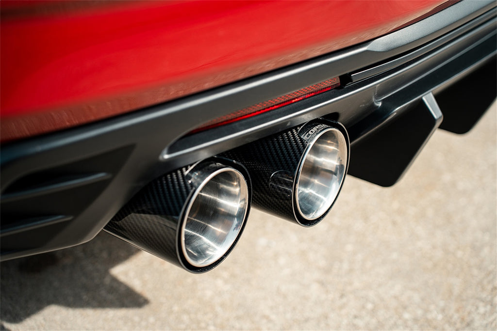 Corsa Performance 21835CF Quad 4.5in. Carbon Fiber Polished Tip Kit for Select Chevrolet Camaro