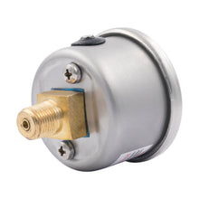 Load image into Gallery viewer, AutoMeter 2183 GAUGE, PRESS, 1.5" DIRECT MNT, 2,000PSI, LIQUID FILLED MECH, WHT, 1/8" NPTF MALE