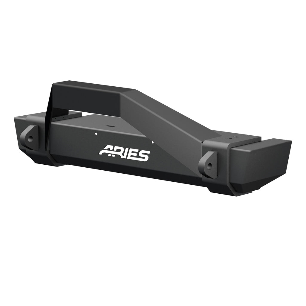 ARIES 2186001 TrailCrusher Jeep Wrangler TJ Steel Front Bumper with Brush Guard, 9.5K for Select Jeep Wrangler