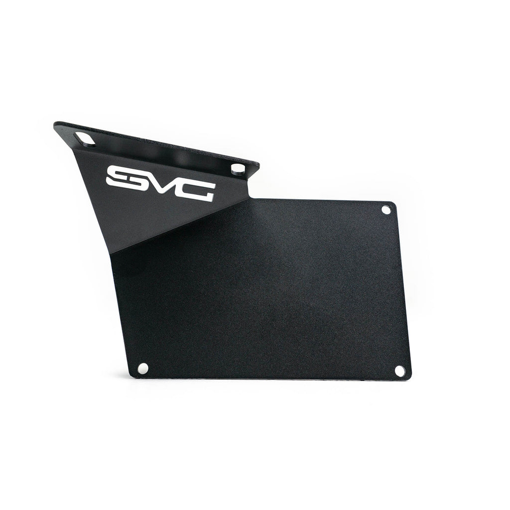 21C-Bronco-Factory-Front-Bumper-Steel-License-Relocation-Bracket-Driver-Side-Mount-No-Drill-Install