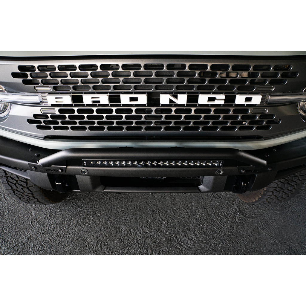 21C-Bronco-Factory-Steel-Bumper-Bull-Bar-Light-Mount-Black(Will-Not-Work-W-Plastic-Factory-Bumper)