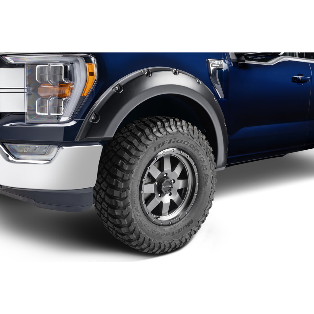 21C-F150-Fender-Flare-Pocket-Style-2Pc-Front-Black-Smooth-PocketRivet