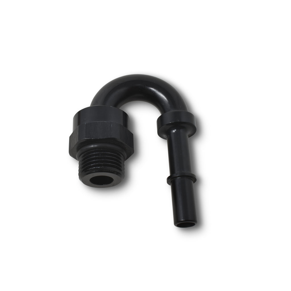 Adapt-Fitting-38-Sae-Quick-Disc-Male-To-8-Sae-Port-Male-Swivel-End-180-Deg-Blk