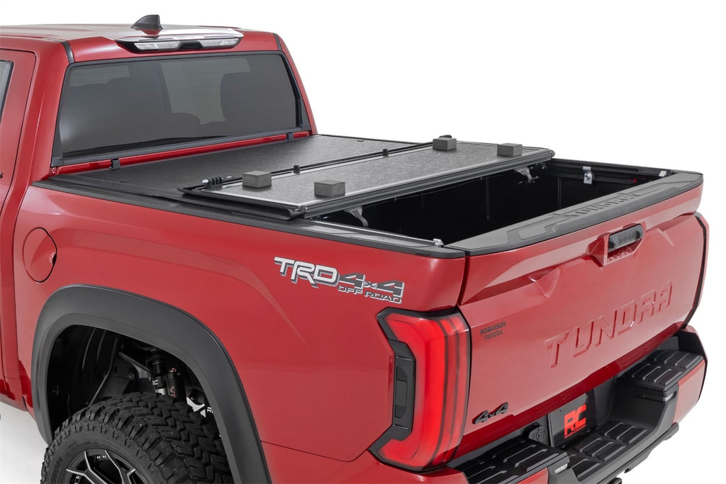 Rough Country 47514551B Hard Low Profile Bed Cover for Select Toyota Tundra
