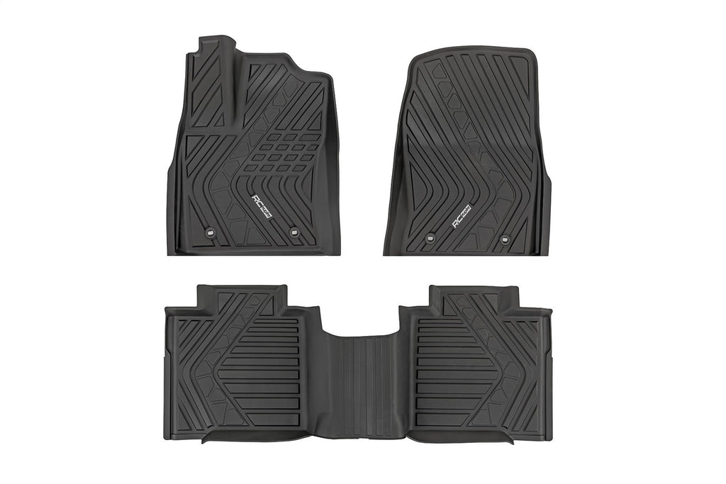 Rough Country FF-71780 Flex-Fit Floor Mats for Select Toyota Tundra