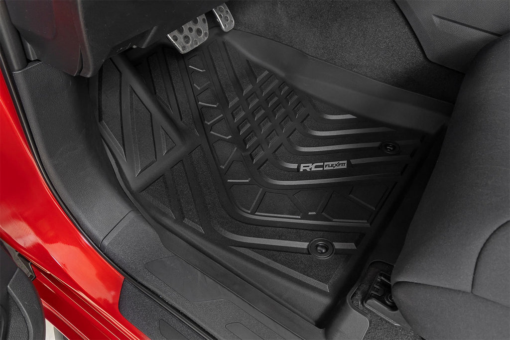 Rough Country FF-71780 Flex-Fit Floor Mats for Select Toyota Tundra