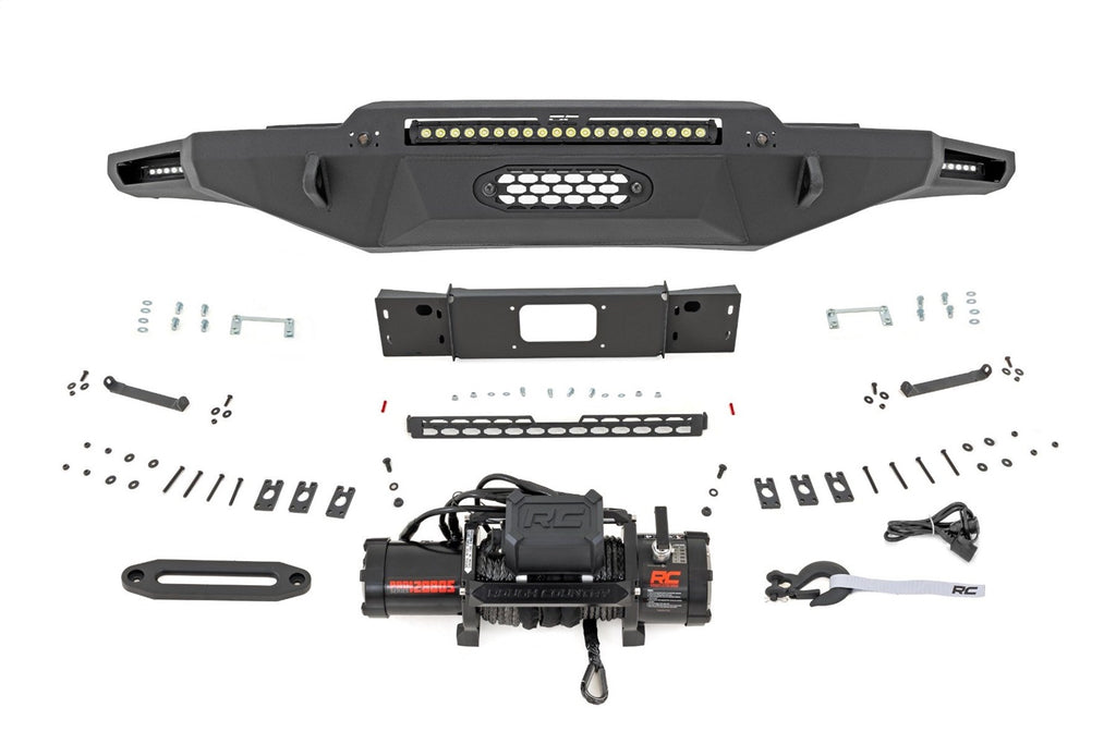 Rough Country 72007 Front Winch Bumper for Select Toyota Tundra