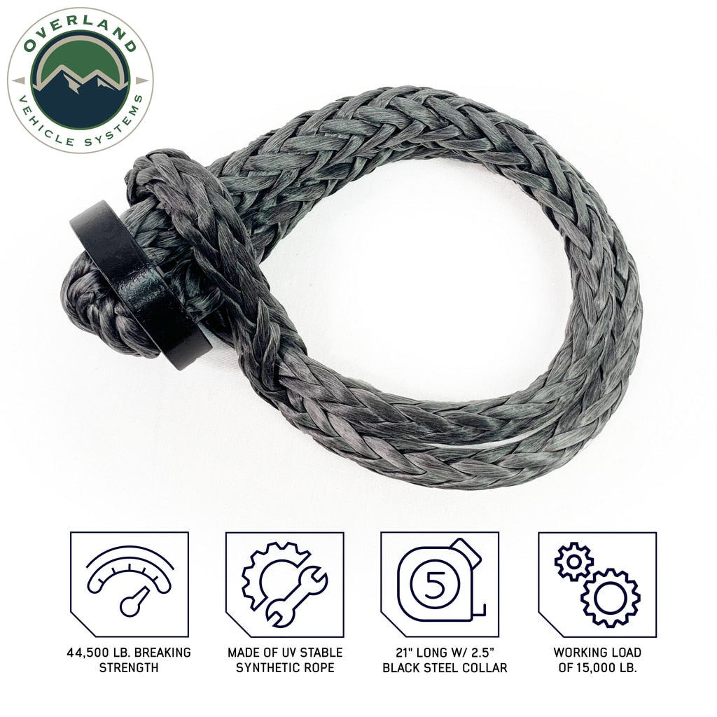 22-Inch-Soft-Shackle-58-Inch-Diameter-Soft-Shackle-Recovery-44,500-Lbs-With-2.5-Inch-Steel-Collar-And-Storage-Bag-Overland-Vehicle-Systems