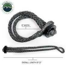 Load image into Gallery viewer, 22-Inch-Soft-Shackle-58-Inch-Diameter-Soft-Shackle-Recovery-44,500-Lbs-With-2.5-Inch-Steel-Collar-And-Storage-Bag-Overland-Vehicle-Systems