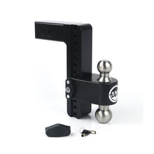 Load image into Gallery viewer, ~(22-Lbs.-14X9x4)~-Black-Turnover-Ball-10In-Drop-Hitch-W-2.5In-Shank-(8K18.5K-Gtwr)