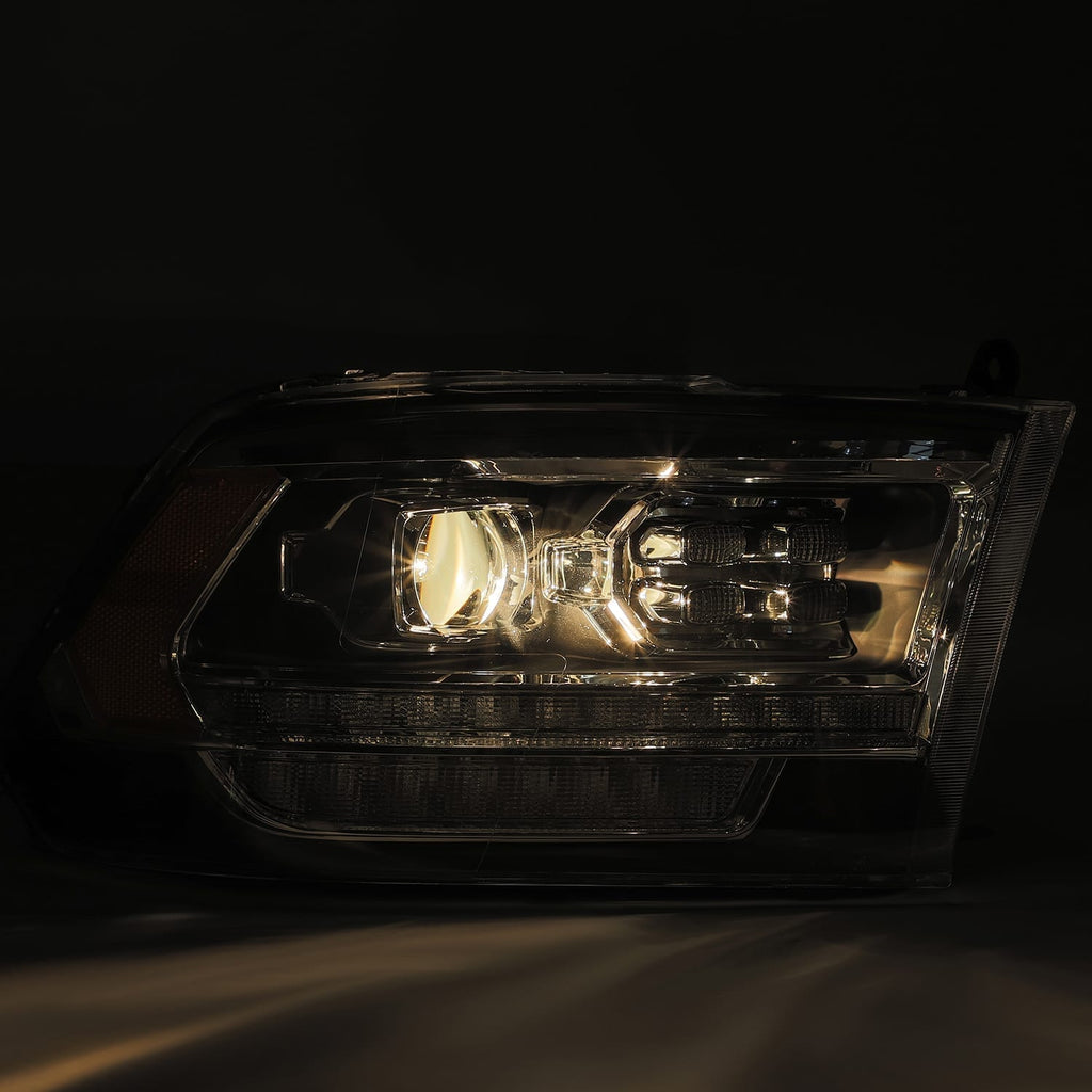 ~(22-Lbs.-26X24x14)~-Led-Projector-Headlights-Plank-Style-Design-Black-Smoked-Lens-W-Sequential-Signal-TopBottom-Drl-Dodge-Ram-2009-2018