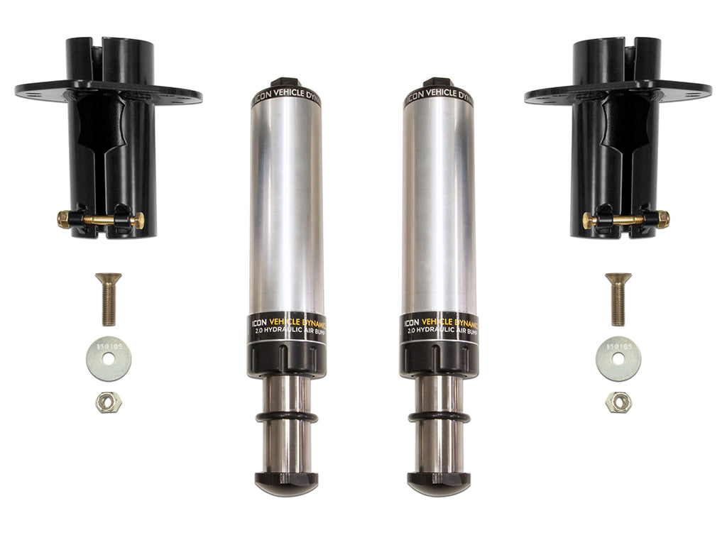 ICON Vehicle Dynamics 22042 20-23 JT/18-23 JL/07-18 JK FRONT 2.0 HYD BUMP STOP KIT for Select Jeep Gladiator, Jeep Wrangler, Jeep Wrangler JK
