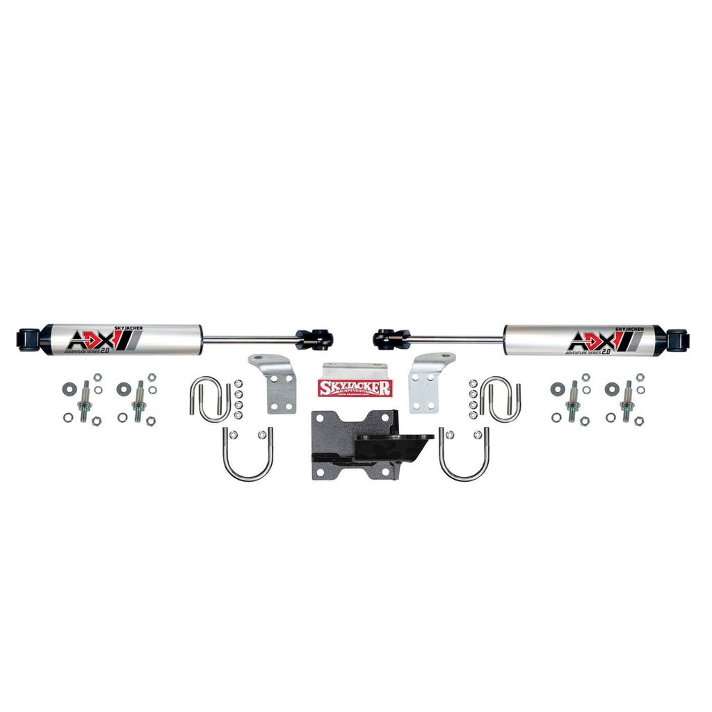 Skyjacker 2205 ADX 2.0 CNC Machined Polished Aluminum Dual Stabilizer Kit. for Select Jeep Wrangler, Jeep Wrangler JK