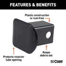 Load image into Gallery viewer, CURT 22180 CURT 22180 Black Plastic Trailer Hitch Cover; Fits 2-Inch Receiver - Truck Part Superstore