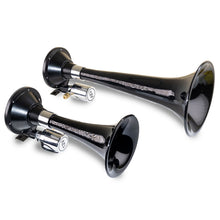 Load image into Gallery viewer, Kleinn Automotive Air Horns 220 Black Dual Horn